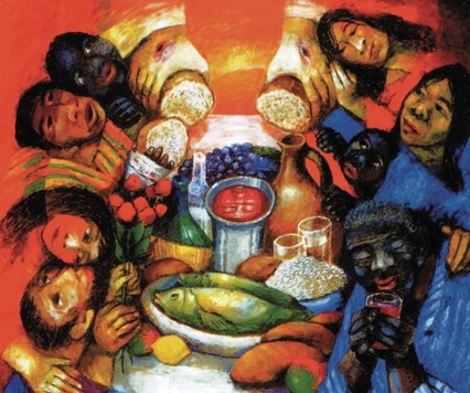 Jesus and his followers at table in Luke’s “orderly&nbsp;account”