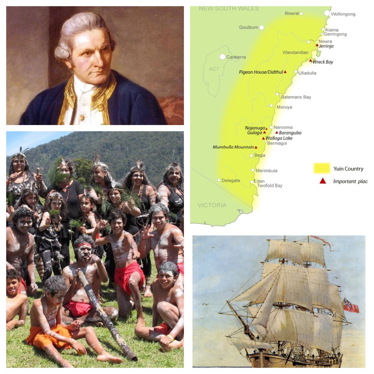 “They appear’d to be of a very dark or black colour”. Cook, HMS Endeavour, and the Yuin people and&nbsp;country.