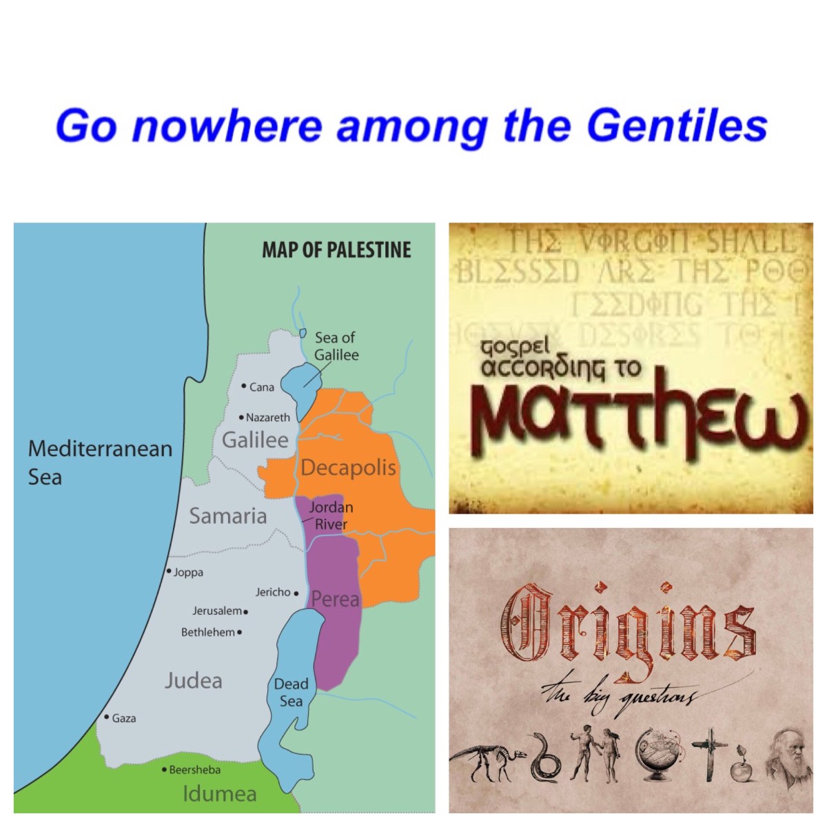 “Go nowhere among the Gentiles” (Matt 10:5): the mission of Jesus in the book of origins (Pentecost&nbsp;3A)