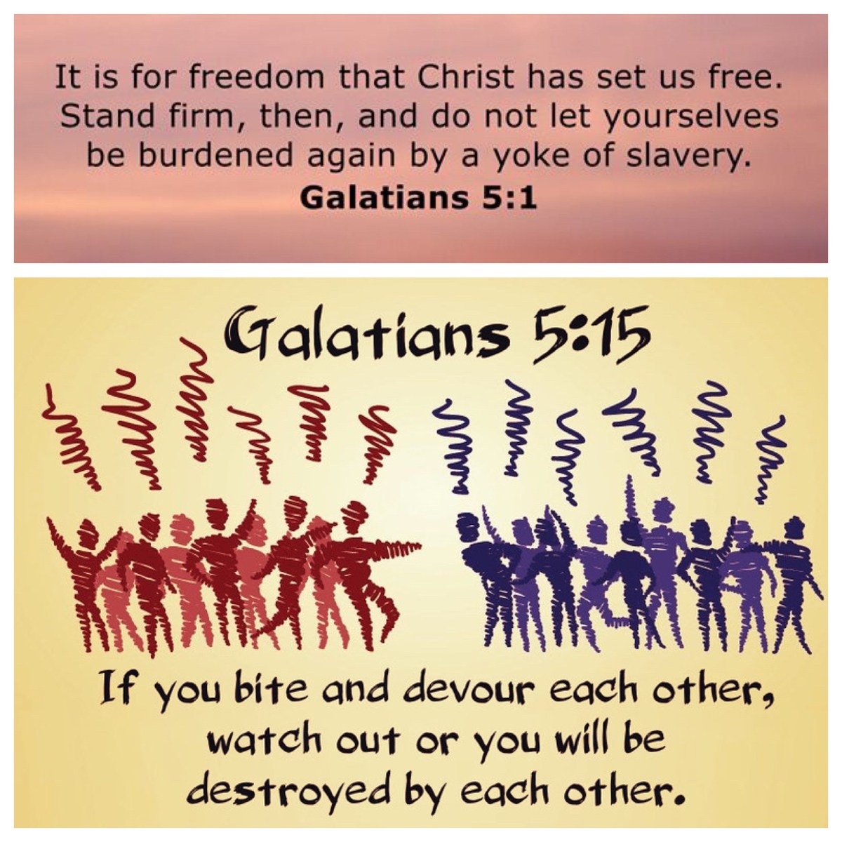 Perverting and confusing, biting and devouring, bewitched and confused (Gal 5; Pentecost&nbsp;3C)