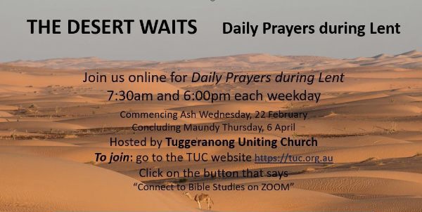 The desert waits … the city beckons (Lent Year&nbsp;A)