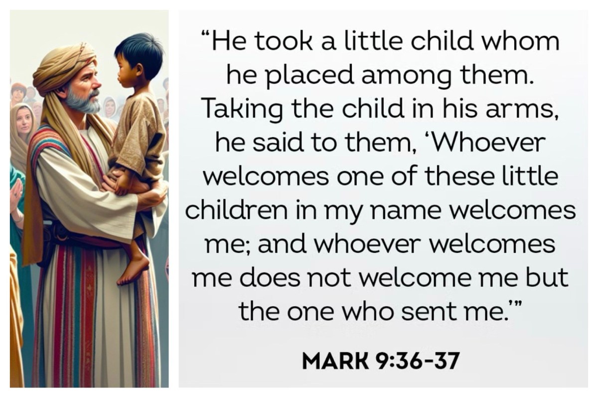 He took a little child … and taking it in his arms … (Mark 9; Pentecost&nbsp;18B)