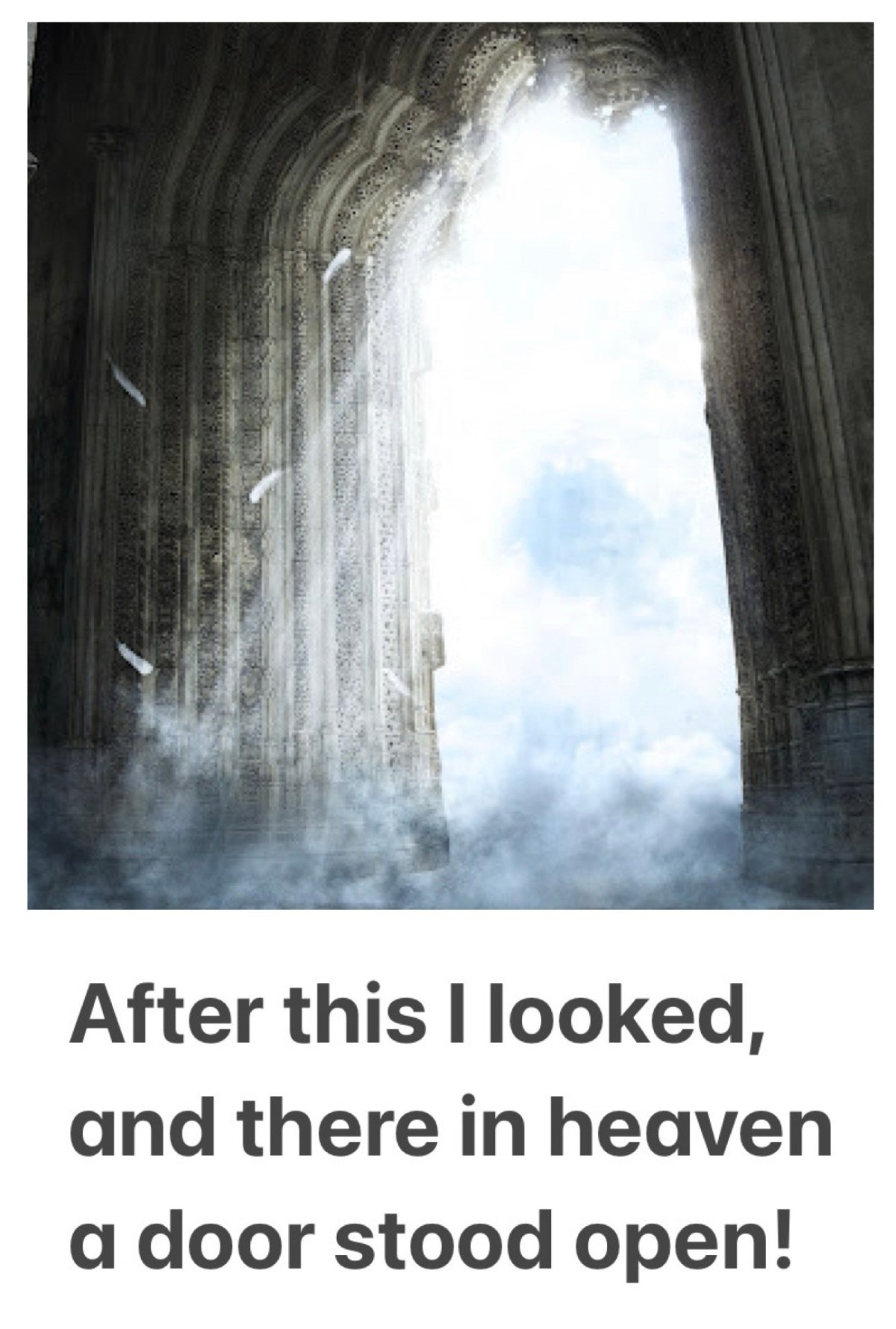 There in heaven a door stood open (Rev&nbsp;4)